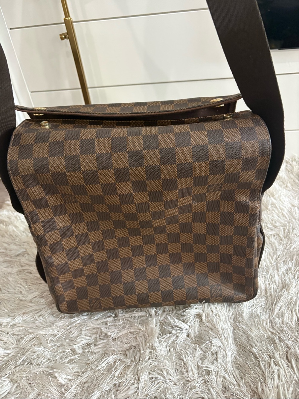 Louis Vuitton brown damier ebene navigilo Messenger bag with adjustable strap - Picture 3 of 12